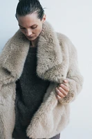 FAUX FUR SHORT COAT ZW COLLECTION