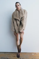 FAUX FUR SHORT COAT ZW COLLECTION