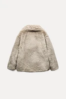 FAUX FUR SHORT COAT ZW COLLECTION