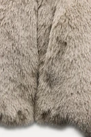 FAUX FUR SHORT COAT ZW COLLECTION