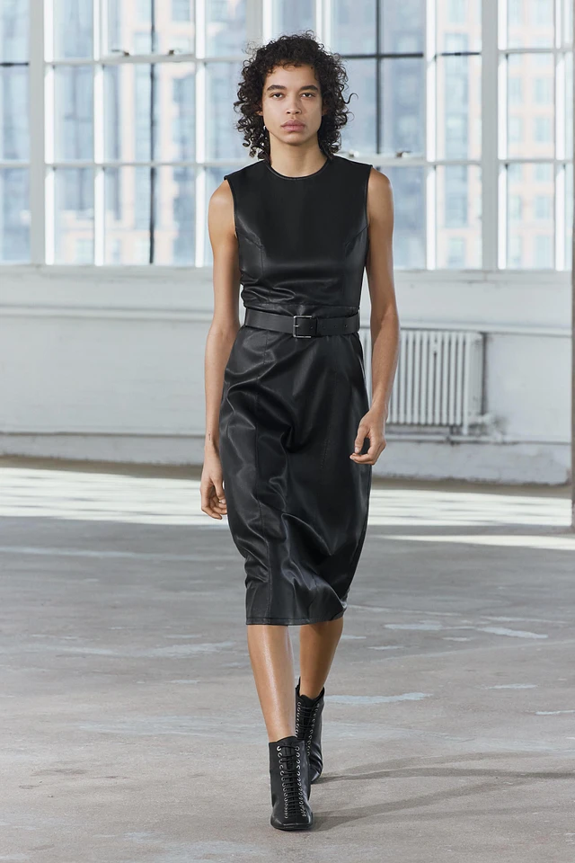 Robe Courte Robe Semi Cuir Zara Leather Shirt Dress Zara Black Leather Midi  Dress Zara BELTED FAUX LEATHER DRESS ZW COLLECTION Yorkdale