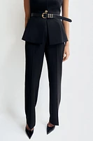 FLARED HIGH-WAISTED PANTS