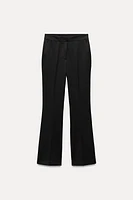 FLARED HIGH-WAISTED PANTS