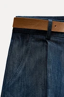 BAGGY BELTED CHINO PANTS