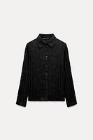 DEVORÉ SEMI-SHEER PLEATED SHIRT