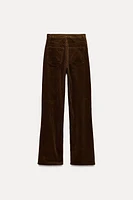 STRAIGHT LEG CORDUROY PANTS