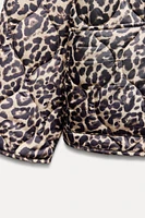 ANIMAL PRINT PUFFER JACKET