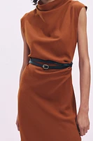 ZW COLLECTION BELTED MIDI DRESS