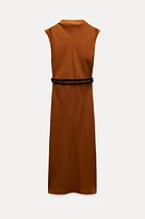 ZW COLLECTION BELTED MIDI DRESS