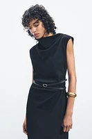 ZW COLLECTION BELTED MIDI DRESS