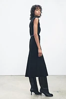 ZW COLLECTION BELTED MIDI DRESS