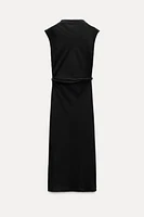 ZW COLLECTION BELTED MIDI DRESS