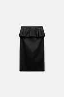 PEPLUM MIDI SKIRT ZW COLLECTION