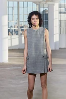 PLAID MINI DRESS ZW COLLECTION