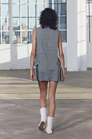 PLAID MINI DRESS ZW COLLECTION