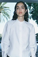 FITTED POPLIN SHIRT ZW COLLECTION