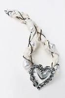 PEARL JEWEL HEART NECKLACE