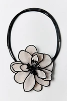 FLORAL CORD NECKLACE