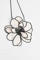 FLORAL CORD NECKLACE