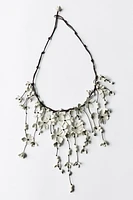 CASCADING FLOWER CORD NECKLACE