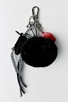 POMPOM MULTI-CHARM KEYCHAIN