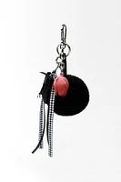 POMPOM MULTI-CHARM KEYCHAIN