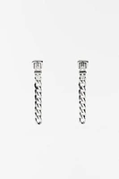 BUCKLED CHAIN EARRINGS