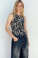 ANIMAL PRINT TOP