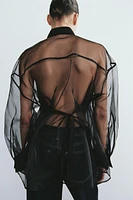 OVERSIZED ORGANZA SHIRT