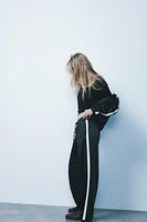 SIDE STRIPE SATIN EFFECT PANTS