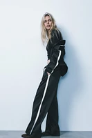 SIDE STRIPE SATIN EFFECT PANTS