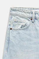 TRF LOW WAIST BAGGY DENIM SHORTS