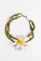 FLOWER BEAD NECKLACE