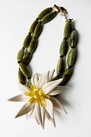 FLOWER BEAD NECKLACE