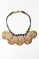 MEDALLION CORD NECKLACE