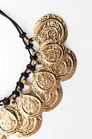 MEDALLION CORD NECKLACE