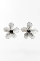 MAXI RESIN FLOWER EARRINGS