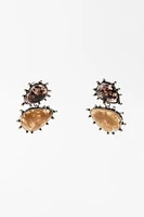 RESIN STONE COWBOY EARRINGS