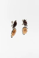 RESIN STONE COWBOY EARRINGS