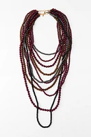 BEADED WATERFALL NECKLACE