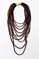 BEADED WATERFALL NECKLACE