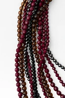 BEADED WATERFALL NECKLACE