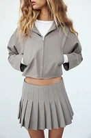 CROP HOODED JACKET