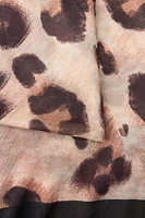 ANIMAL PRINT SILK MODAL SCARF