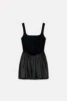 RUCHED CORSET DRESS