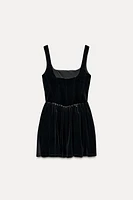 RUCHED CORSET DRESS