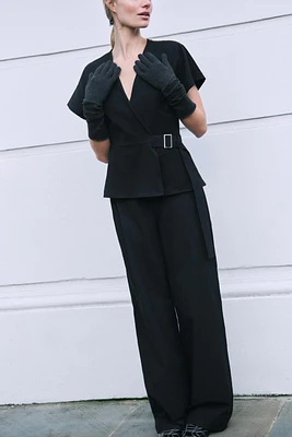 COMBINATION BUCKLE FULL LENGTH JUMPSUIT