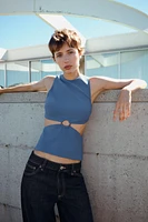 CUT OUT ELASTIC TOP