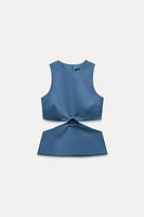 CUT OUT ELASTIC TOP