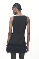 STRETCHY FEATHER DRESS